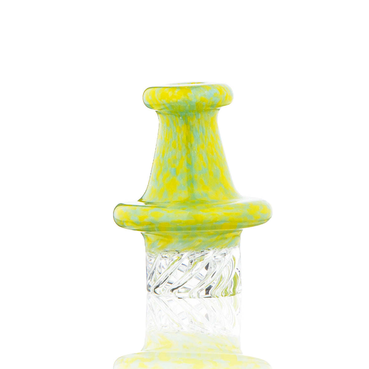 Carb Cap MultiDirectional Speckled Glass Carb Cap Green Pinnacle Distributors Inc.